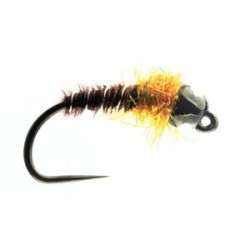 Amber Pheasant Tail Tungsten Nymph Barbless - 1