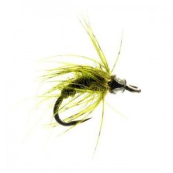 Olive Pupa Tungsten Barbless