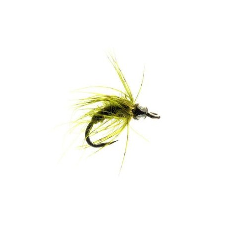 Olive Pupa Tungsten Barbless - 1