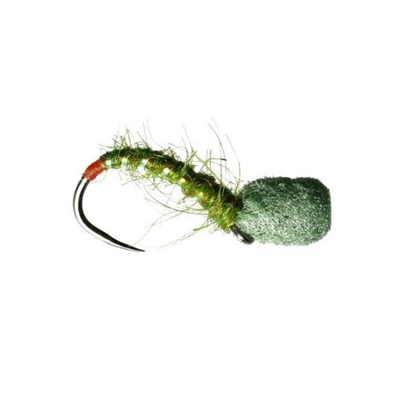 Ethafoam Emerger Olive Barbless - 1