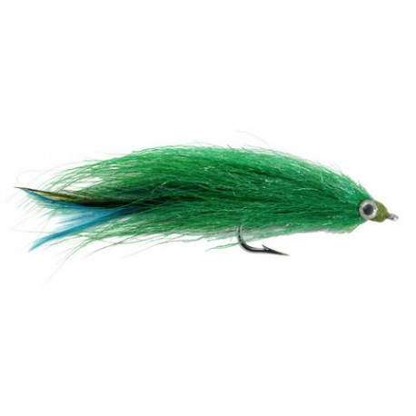 Kinky Muddler Streamer Green With Blue - 1