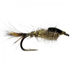 Gold Ribbed Hares Ear Original Barbless (Weighted)