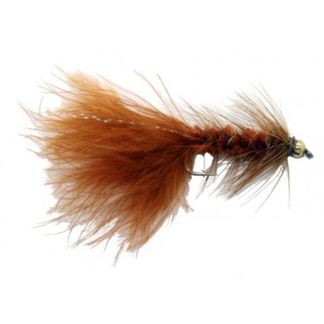 Bead Head Wooly Bugger Brown - 1