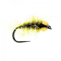 Olive Hares Ear Tungsten Nymph Barbless
