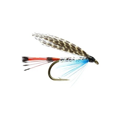 Teal Blue And Silver Winged Wet Fly - 1