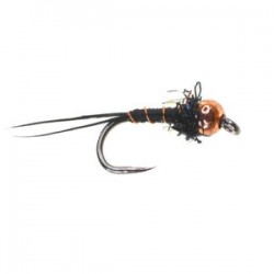 Beaded Black Copperhead Nymph Barbless - 1