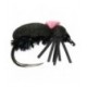 Black Foam Beetle Barbless - 1