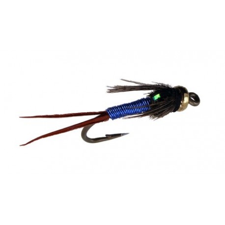Bead Head Copper John Blue - 1