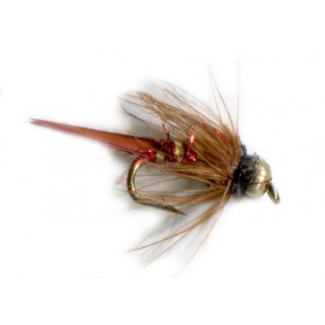 Bead Head Prince Nymph Dream Cast Red - 1