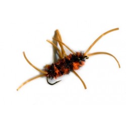 Pat's Rubber Legs Black  Orange - 1