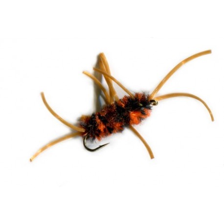 Pat's Rubber Legs Black  Orange - 1